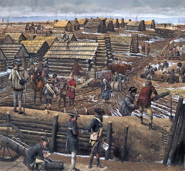 Image of Continental Army’s 1777-1778 Winter Encampment at Valley Forge